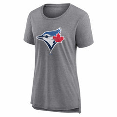 Toronto Blue Jays Women's Heritage Personalized Any Name & Number Tri-Blend T-Shirt - MLB
