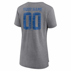 Toronto Blue Jays Women's Heritage Personalized Any Name & Number Tri-Blend T-Shirt - MLB
