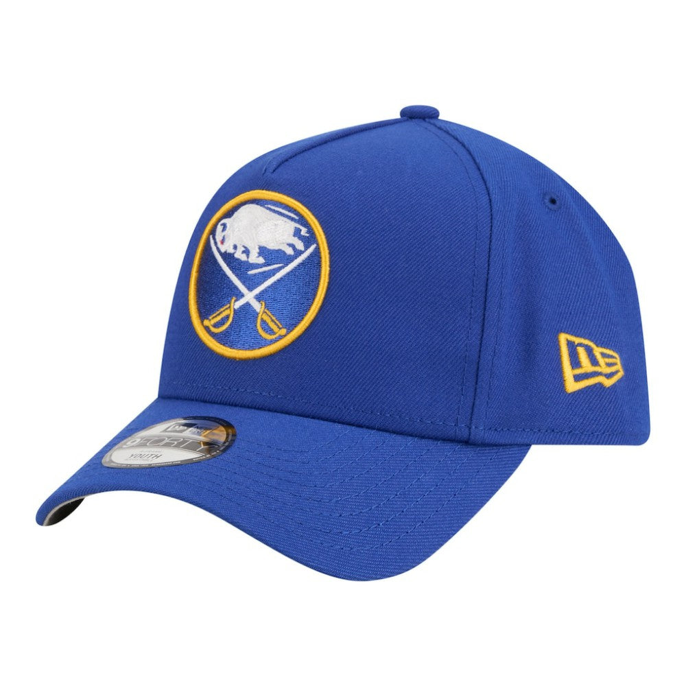 Buffalo Sabres New Era Youth 9FORTY A-Frame Adjustable Hat - Royal - NHL