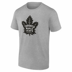 Toronto Maple Leafs Big & Tall Personalized Name & Number Monochrome T-Shirt - Gray - NHL