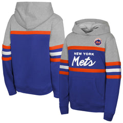 New York Mets Mitchell & Ness Youth Cooperstown Head Coach Pullover Hoodie - MLB