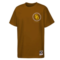 San Diego Padres Mitchell & Ness Youth Cooperstown Rodeo Rope T-Shirt - MLB