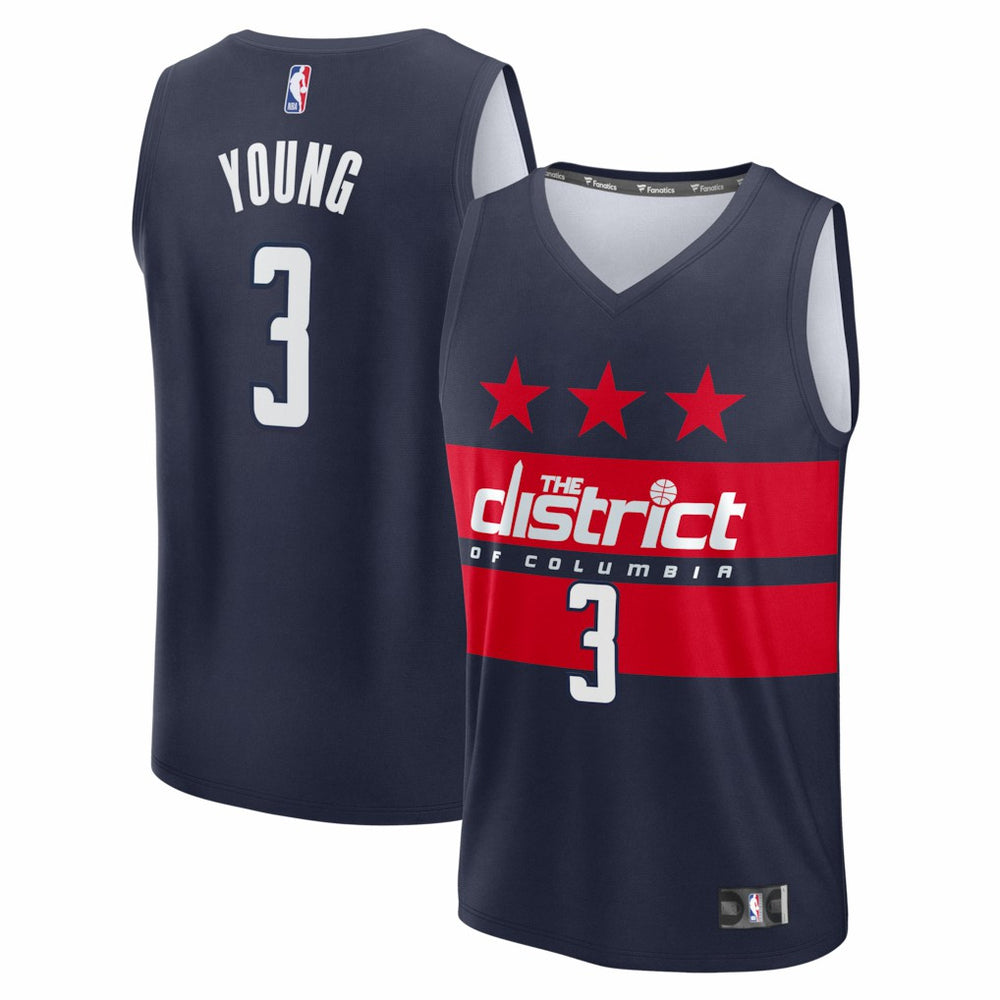 Trae Young Washington Wizards Fast Break Statement Edition Navy - NBA