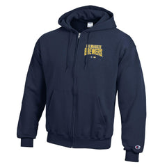 Milwaukee Brewers Champion Eco Powerblend Full-Zip Hoodie - MLB