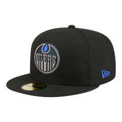 Edmonton Oilers New Era Color Pop 59FIFTY Fitted Hat - Black - NHL