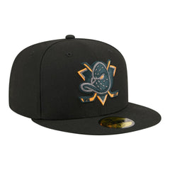 Anaheim Ducks New Era Color Pop 59FIFTY Fitted Hat - Black - NHL
