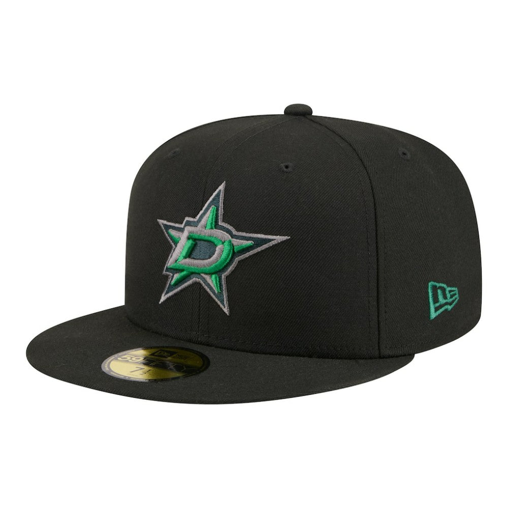 Dallas Stars New Era Color Pop 59FIFTY Fitted Hat - Black - NHL