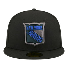 New York Rangers New Era Color Pop 59FIFTY Fitted Hat - Black - NHL