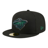 Minnesota Wild New Era Color Pop 59FIFTY Fitted Hat - Black - NHL