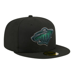 Minnesota Wild New Era Color Pop 59FIFTY Fitted Hat - Black - NHL