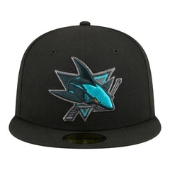 San Jose Sharks New Era Color Pop 59FIFTY Fitted Hat - Black - NHL