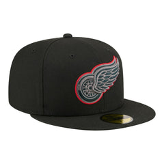 Detroit Red Wings New Era Color Pop 59FIFTY Fitted Hat - Black - NHL