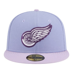 Detroit Red Wings New Era Lavender Bloom 59FIFTY Fitted Hat - Light Purple/Purple - NHL
