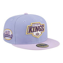 Los Angeles Kings New Era Lavender Bloom 59FIFTY Fitted Hat - Light Purple/Purple - NHL