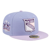 New York Rangers New Era Lavender Bloom 59FIFTY Fitted Hat - Light Purple/Purple - NHL