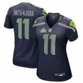 Jaxon Smith-Njigba Seattle Seahawks Women's Super Bowl LX Patch Game Jersey College Navy | Nike for Sale