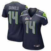 Sam Darnold Seattle Seahawks Women's Super Bowl LX Patch Game Jersey College Navy | Nike for Sale
