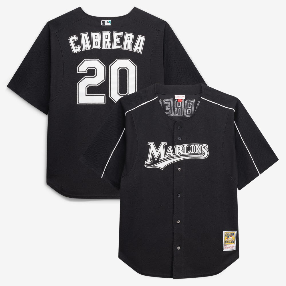 Miguel Cabrera Miami Marlins Mitchell & Ness Big & Tall Cooperstown Mesh Batting Practice Jersey - MLB