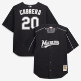Miguel Cabrera Miami Marlins Mitchell & Ness Big & Tall Cooperstown Mesh Batting Practice Jersey - MLB