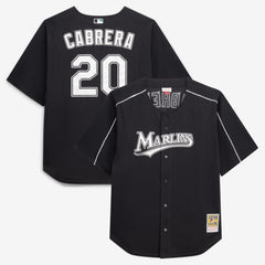 Miguel Cabrera Miami Marlins Mitchell & Ness Big & Tall Cooperstown Mesh Batting Practice Jersey - MLB