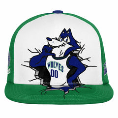 Minnesota Timberwolves Youth Mascot Snapback Hat Green - NBA