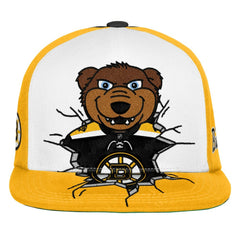 Boston Bruins Mitchell & Ness Youth Mascot Snapback Hat - Black - NHL