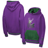 Milwaukee Bucks Youth Playmaker Fashion Fleece Hoodie Purple - NBA