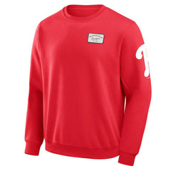 Philadelphia Phillies Darius Rucker Collection by Fanatics Washed Crew Neck Pullover Sweatshirt - MLB