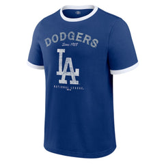 Los Angeles Dodgers Darius Rucker Collection by Fanatics Washed Ringer T-Shirt - MLB