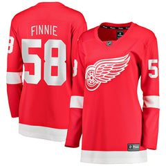 Emmitt Finnie Detroit Red Wings Fanatics Women's Home Breakaway Jersey - Red - NHL