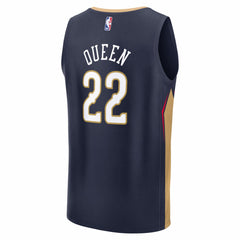 Derik Queen New Orleans Pelicans Fast Break Replica Jersey Icon Edition Navy - NBA