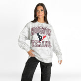 Houston Texans Gameday Couture Women's Whiteout Oversized Premium Fleece Sweatshirt Arctic Camo | NFL