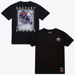 Wayne Gretzky Edmonton Oilers Mitchell & Ness Photo T-Shirt - Black - NHL