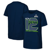 Seattle Seahawks Youth Super Bowl LX Champions Hometown Collection T-Shirt College Navy | Fanatics