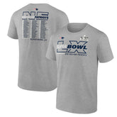 New England Patriots Super Bowl LX Big & Tall Roster T-Shirt Heather Gray | Fanatics