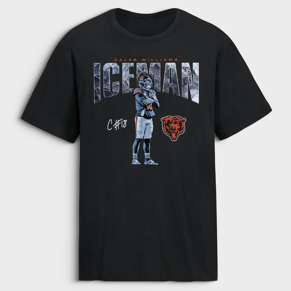 Caleb Williams Chicago Bears Iceman T-Shirt Black | NFL