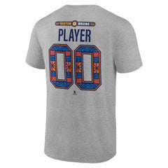 Boston Bruins 2026 NHL Stadium Series Personalized Name & Number T-Shirt - Gray - NHL