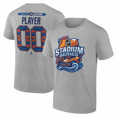 Tampa Bay Lightning 2026 NHL Stadium Series Personalized Name & Number T-Shirt - Gray - NHL