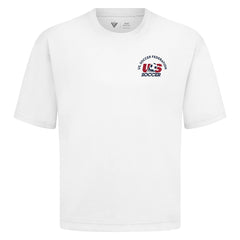 USMNT Levelwear Luxe Signature Knit Transit T-Shirt White - FIFA World CUP