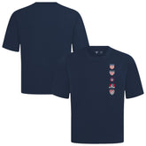 USMNT Levelwear Luxe Signature Knit Timeline T-Shirt Navy - FIFA World CUP