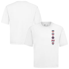 USMNT Levelwear Luxe Signature Knit Timeline T-Shirt White - FIFA World CUP