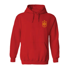 Spain National Team Vive La Fete Women's Impressions Artwork Hoodie Red - FIFA World CUP