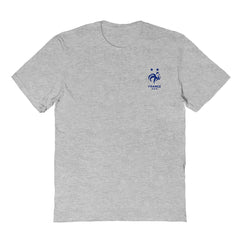 France National Team Vive La Fete Women's Impressions Artwork Fitted T-Shirt Gray - FIFA World CUP