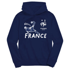 France National Team Vive La Fete Youth Chilena Style Hoodie Navy - FIFA World CUP