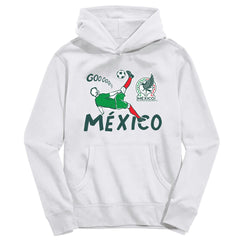 Mexico National Team Vive La Fete Youth Chilena Style Hoodie White - FIFA World CUP
