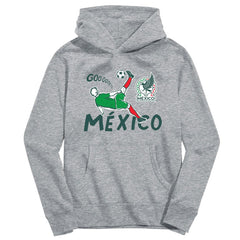 Mexico National Team Vive La Fete Youth Chilena Style Hoodie Gray - FIFA World CUP