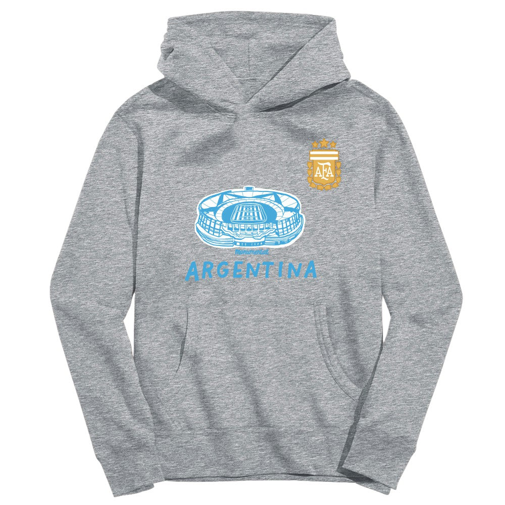 Argentina National Team Vive La Fete Youth Stadium Style Hoodie Gray - FIFA World CUP