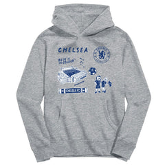 Chelsea Vive La Fete Youth Impressions Icons Hoodie Gray - FIFA World CUP