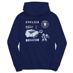 Chelsea Vive La Fete Youth Impressions Icons Hoodie Navy - FIFA World CUP