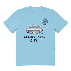Manchester City Vive La Fete Youth Chilena Style T-Shirt Light Blue - FIFA World CUP